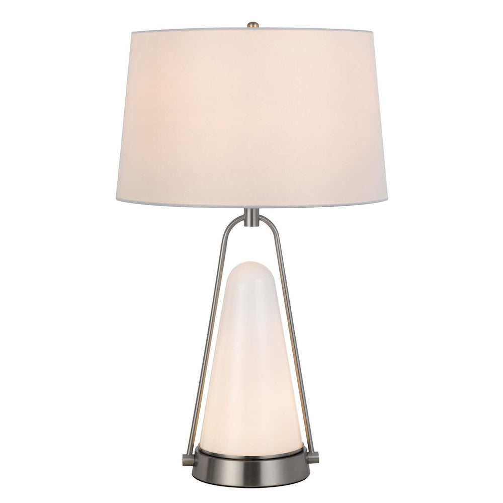 ##Antique Hardware## 100W BIRCHMORE METAL/GLASS TABLE LAMP WITH BUILT IN LED NIGHT LIGHT