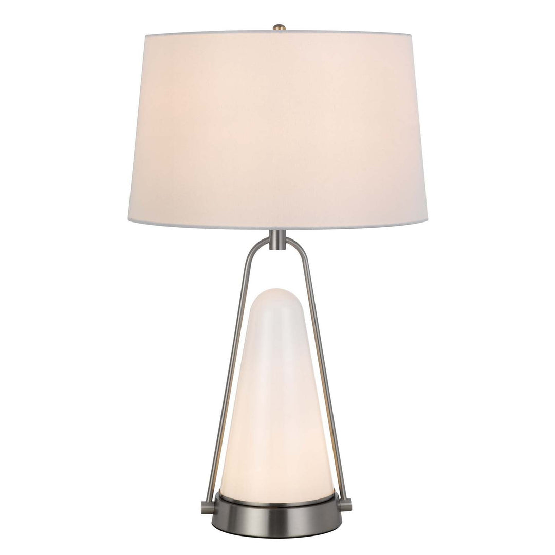 ##Antique Hardware## 100W BIRCHMORE METAL/GLASS TABLE LAMP WITH BUILT IN LED NIGHT LIGHT