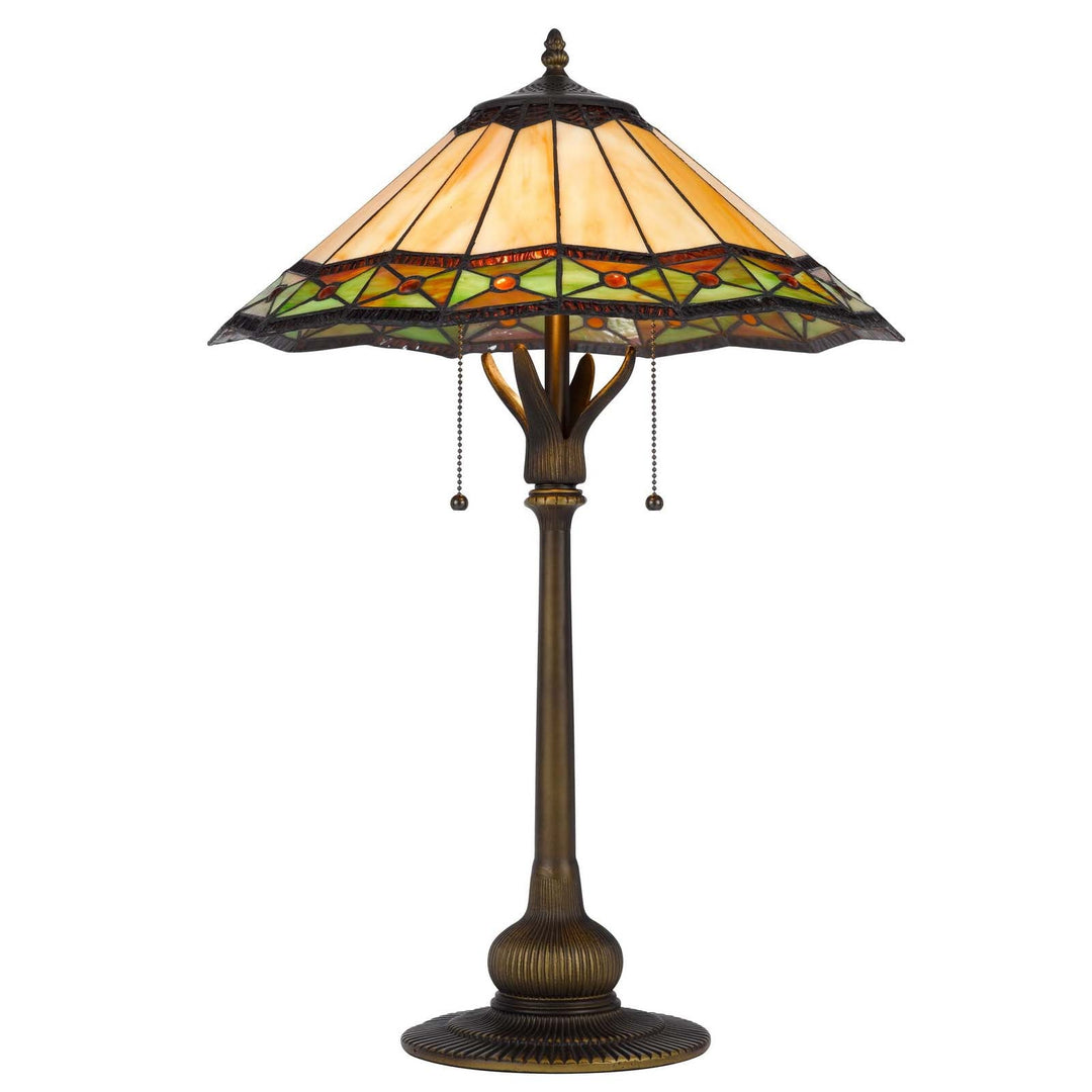 Antique Hardware 60W X 2 ARMSCROFT TIFFANY TABLE LAMP Table Lamp