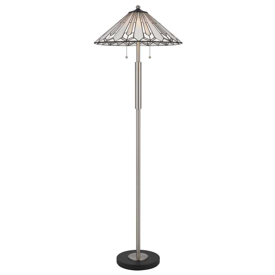 ##Antique Hardware## 60W X 2 MUIRFIELD TIFFANY FLOOR LAMP