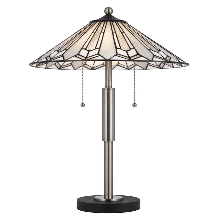 ##Antique Hardware## 60W X 2 MUIRFIELD TIFFANY TABLE LAMP