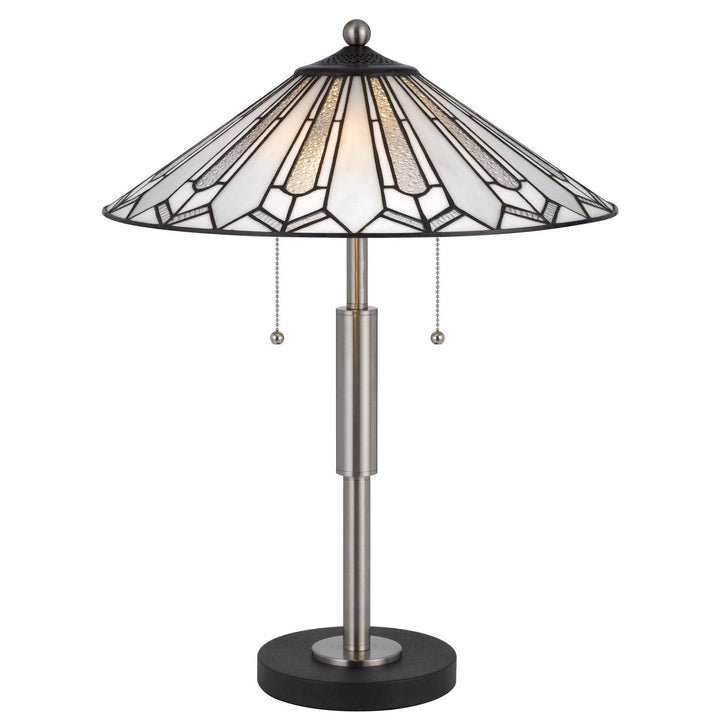 ##Antique Hardware## 60W X 2 MUIRFIELD TIFFANY TABLE LAMP