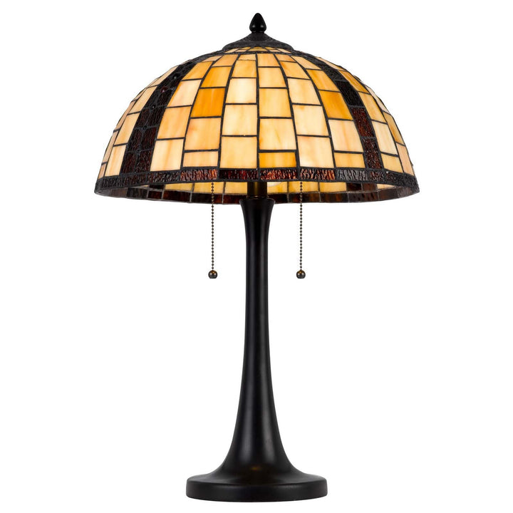 ##Antique Hardware## 60W X 2 WHITTON TIFFANY TABLE LAMP