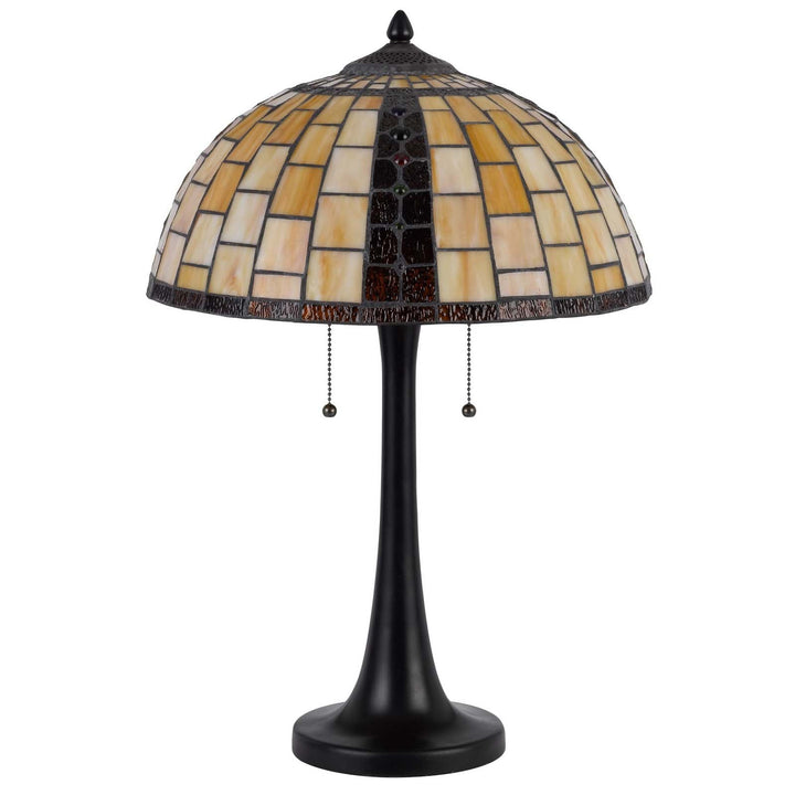 ##Antique Hardware## 60W X 2 WHITTON TIFFANY TABLE LAMP