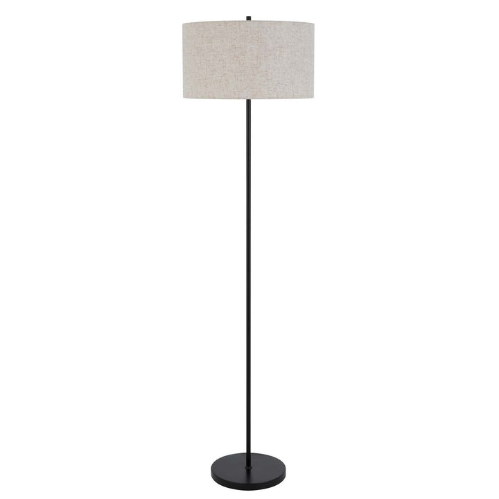 ##Antique Hardware## 150W 3 WAYT CROMWELL METAL FLOOR LAMP WITH LINEN SHADE