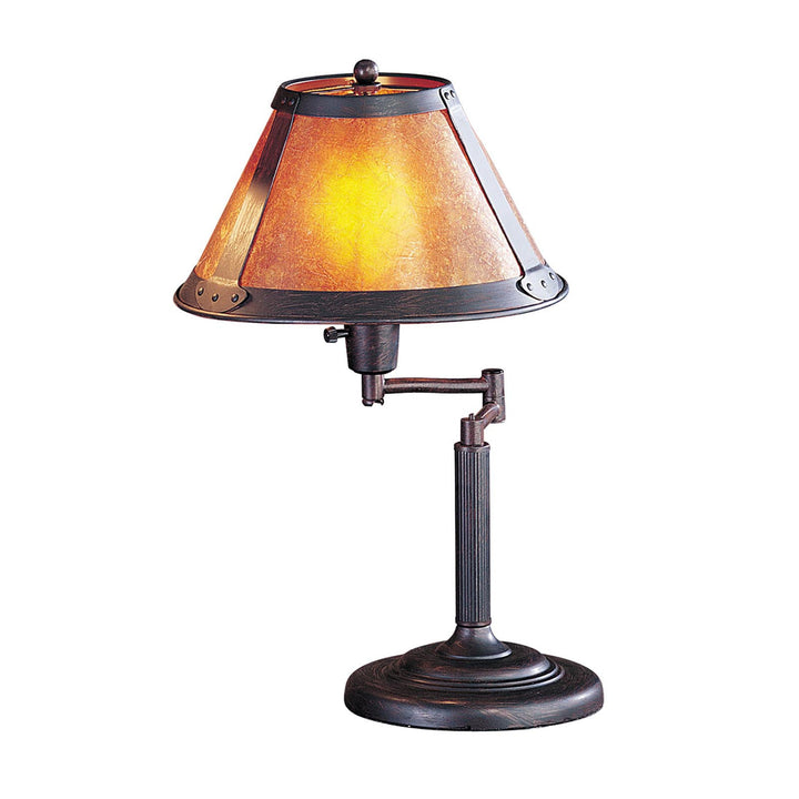 ##Antique Hardware## 60W SWING ARM MICA DESK LAMP