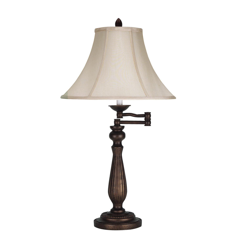 ##Antique Hardware## 150W 3 WAY SWING ARM TABLE LAMP