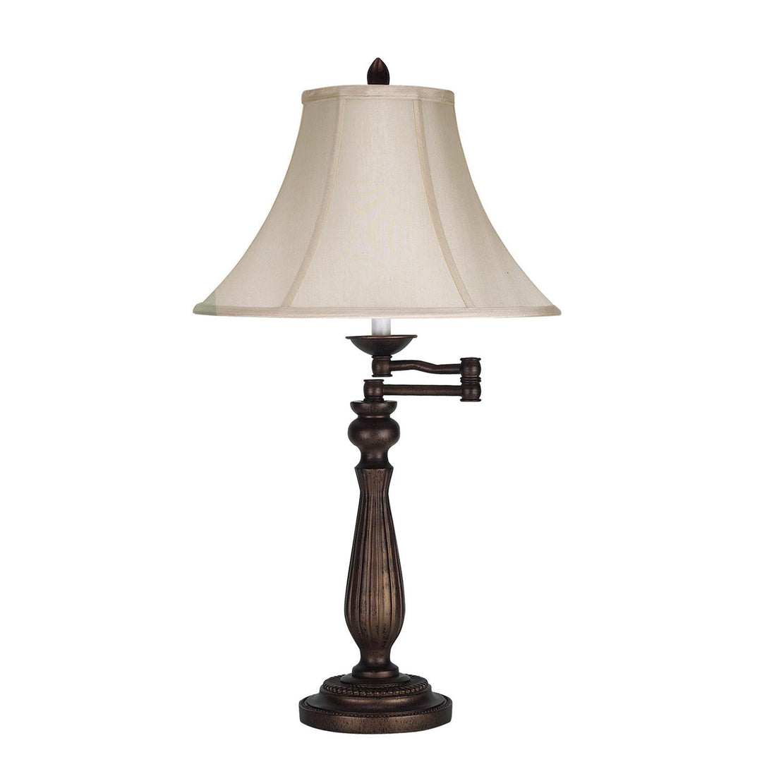 ##Antique Hardware## 150W 3 WAY SWING ARM TABLE LAMP