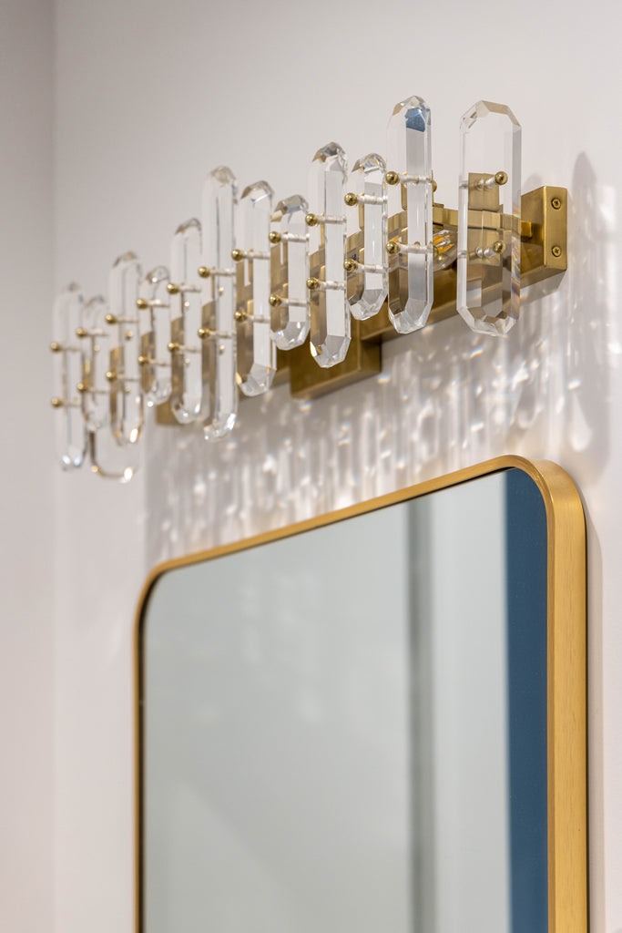 ##Antique Hardware## Bolton 3 Light Aged Brass Bathroom Vanity