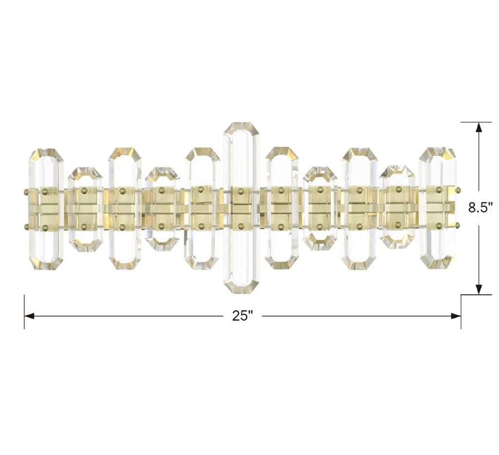 ##Antique Hardware## Bolton 3 Light Aged Brass Bathroom Vanity