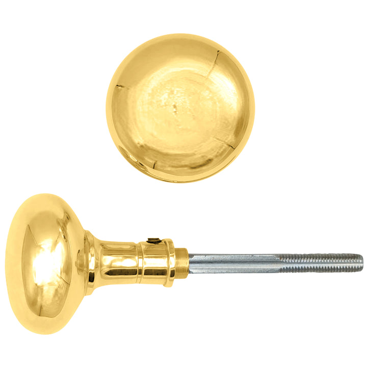 Round Solid Brass Spare Door Knob Set (Several Finishes Available)