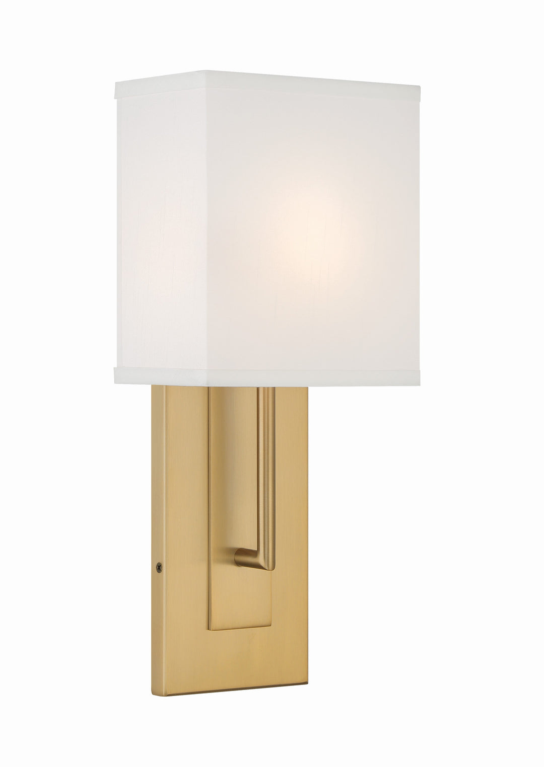 ##Antique Hardware## Brent 1 Light Vibrant Gold Sconce