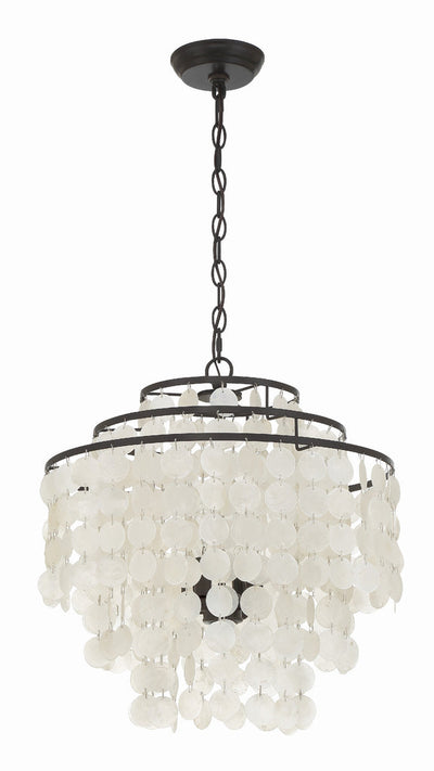 ##Antique Hardware## Brielle 4 Light Dark Bronze Chandelier