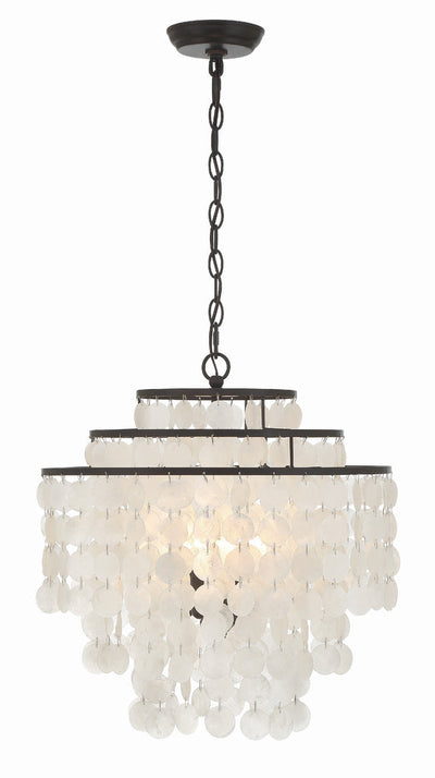 ##Antique Hardware## Brielle 4 Light Dark Bronze Chandelier