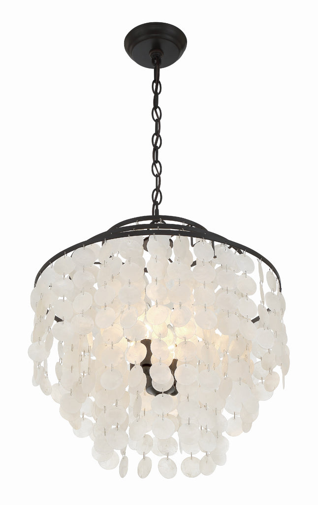 ##Antique Hardware## Brielle 4 Light Dark Bronze Chandelier