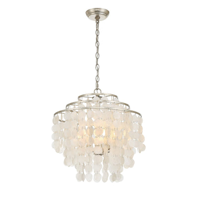 ##Antique Hardware## Brielle 4 Light Antique Silver Chandelier