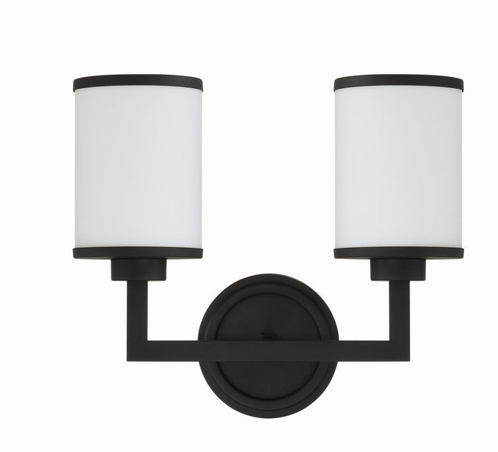 ##Antique Hardware## Bryant 2 Light Black Forged Sconce