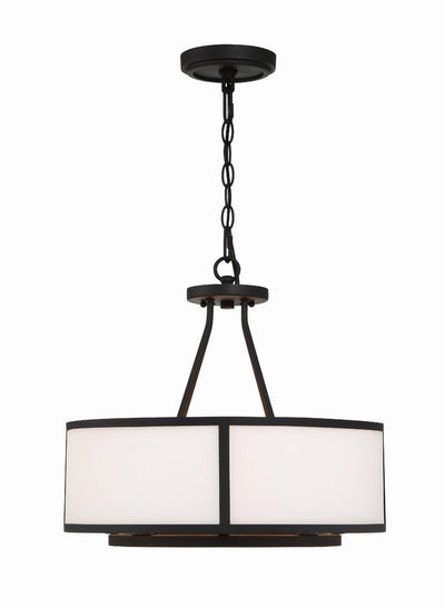 ##Antique Hardware## Bryant 4 Light Black Forged Chandelier