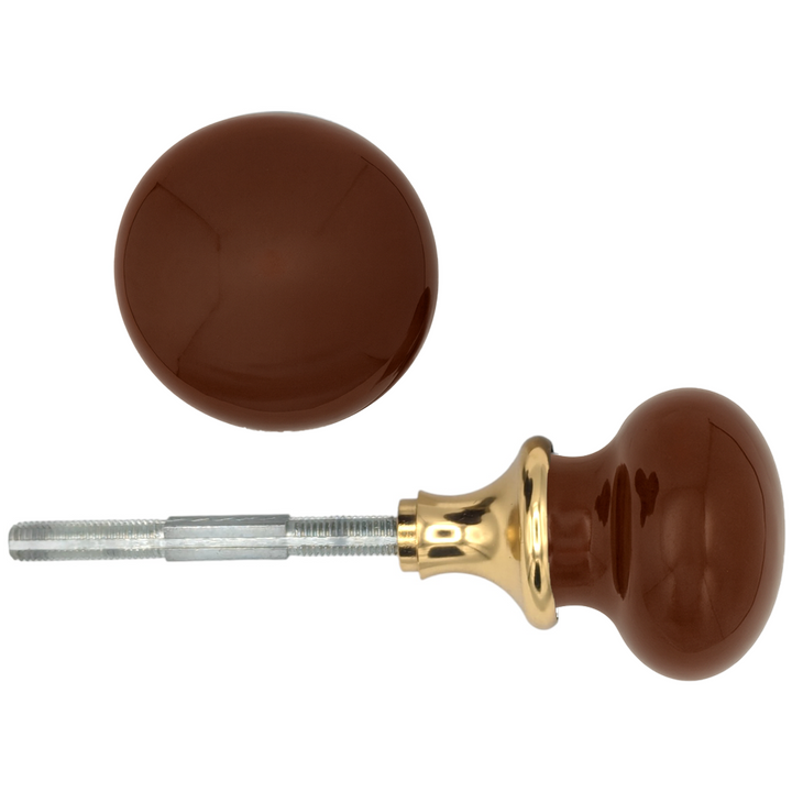 Brown Porcelain Spare Knob Set (Several Finishes Available)