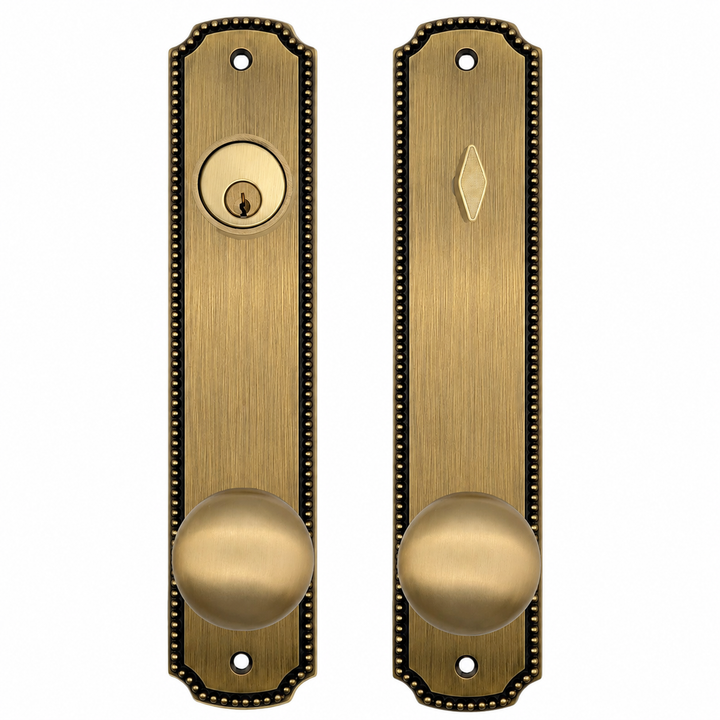 Beaded Style Single Door Entryway Set (Several Knob & Finish Options Available)
