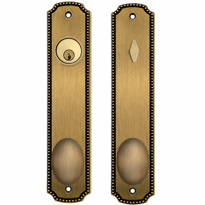 Beaded Style Single Door Entryway Set (Several Knob & Finish Options Available)