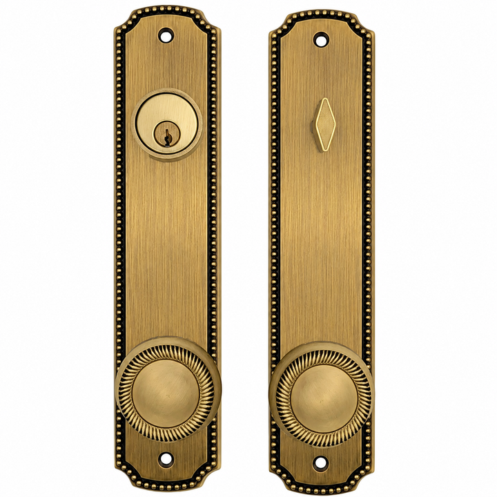 Beaded Style Single Door Entryway Set (Several Knob & Finish Options Available)