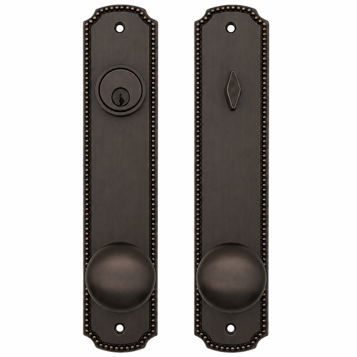Beaded Style Single Door Entryway Set (Several Knob & Finish Options Available)
