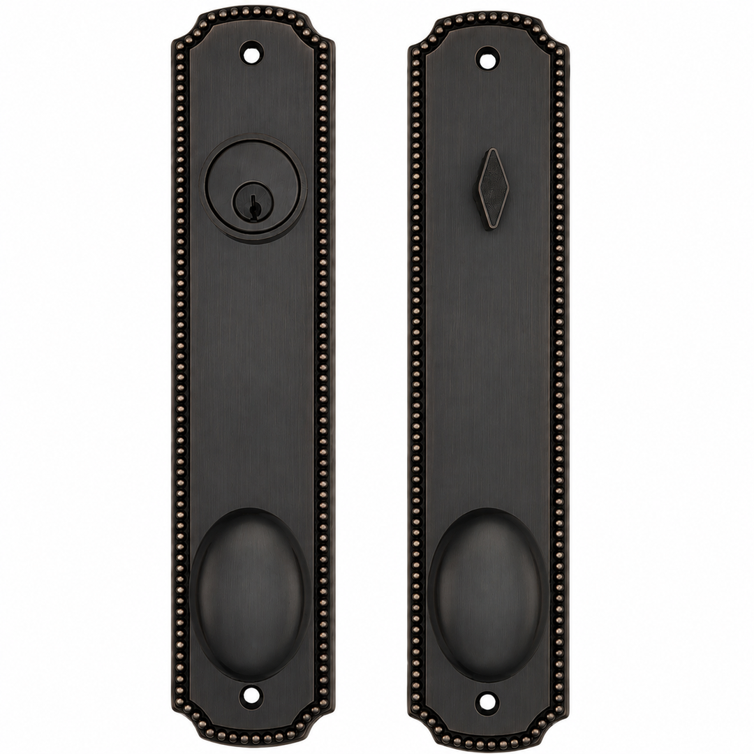 Beaded Style Single Door Entryway Set (Several Knob & Finish Options Available)