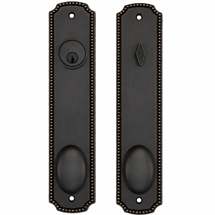 Beaded Style Single Door Entryway Set (Several Knob & Finish Options Available)