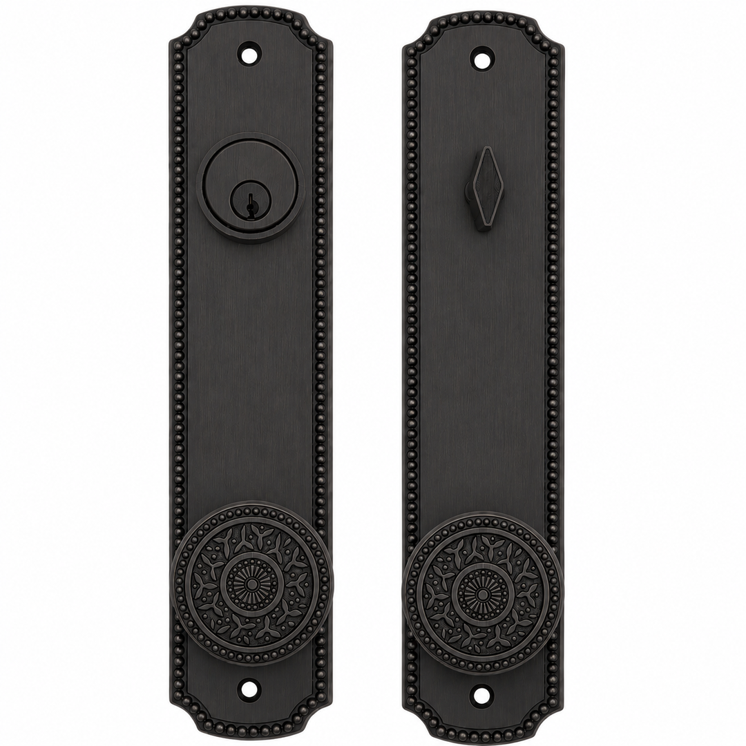 Beaded Style Single Door Entryway Set (Several Knob & Finish Options Available)