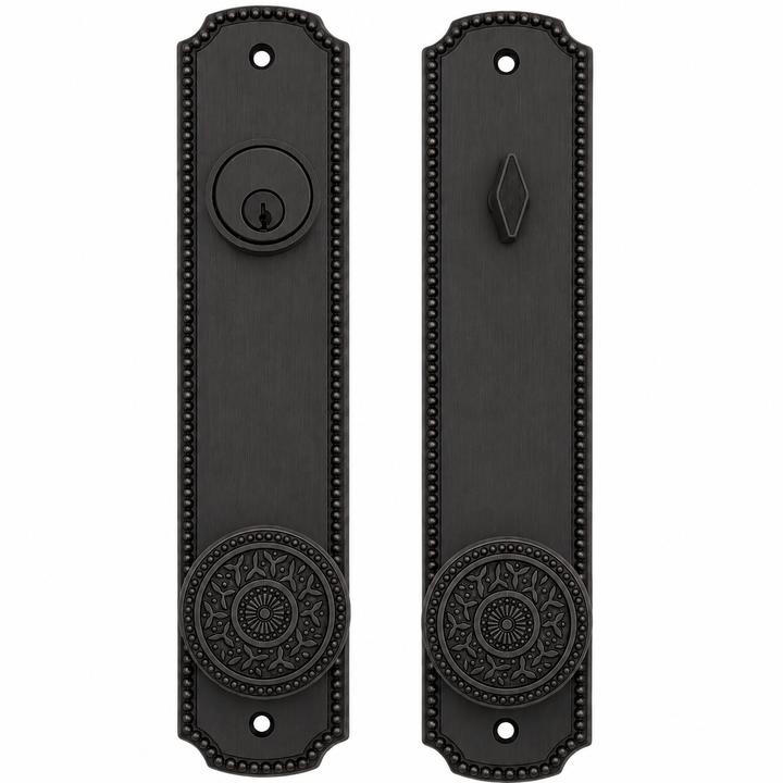 Beaded Style Single Door Entryway Set (Several Knob & Finish Options Available)
