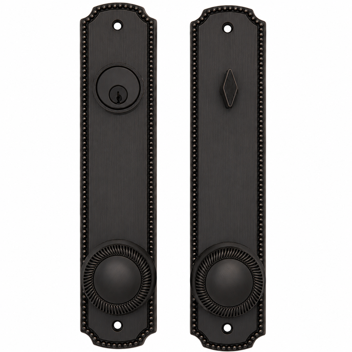 Beaded Style Single Door Entryway Set (Several Knob & Finish Options Available)