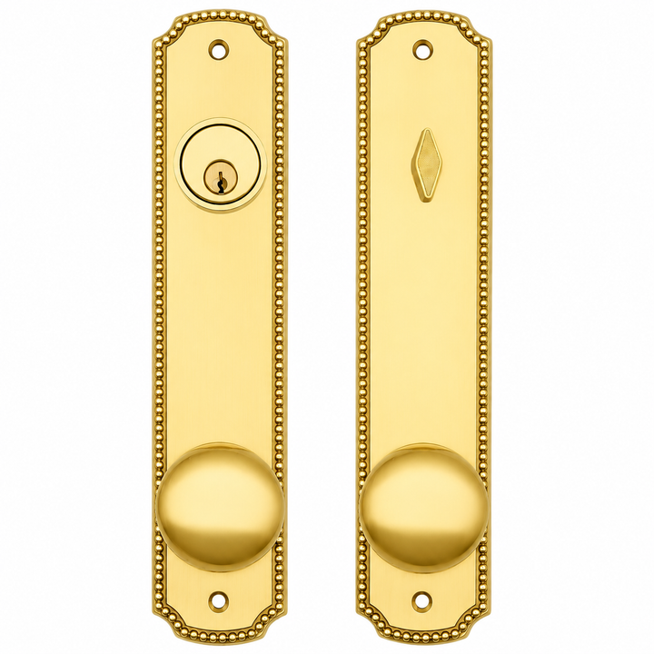 Beaded Style Single Door Entryway Set (Several Knob & Finish Options Available)