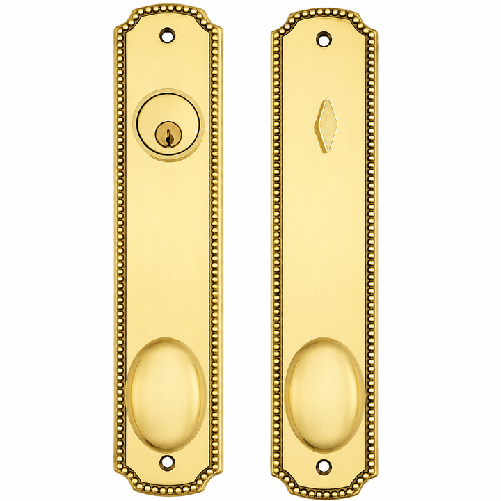 Beaded Style Single Door Entryway Set (Several Knob & Finish Options Available)
