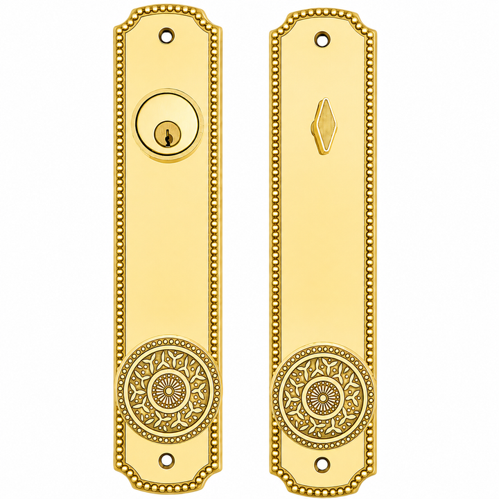 Beaded Style Single Door Entryway Set (Several Knob & Finish Options Available)