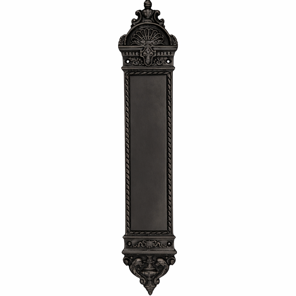 16 1/4 Inch L'Enfant Style Door Push Plate (Several Finishes Available)