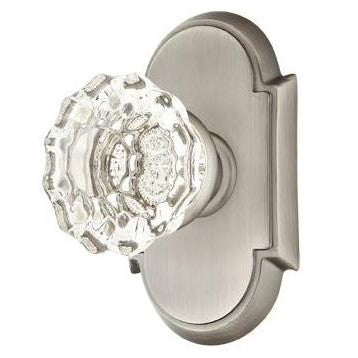 Antique Hardware Emtek Crystal Astoria Door Knob Set With # 8 Rosette (Several Finish Options) EMTEK GLASS CRYSTAL ASTORIA DOOR KNOB