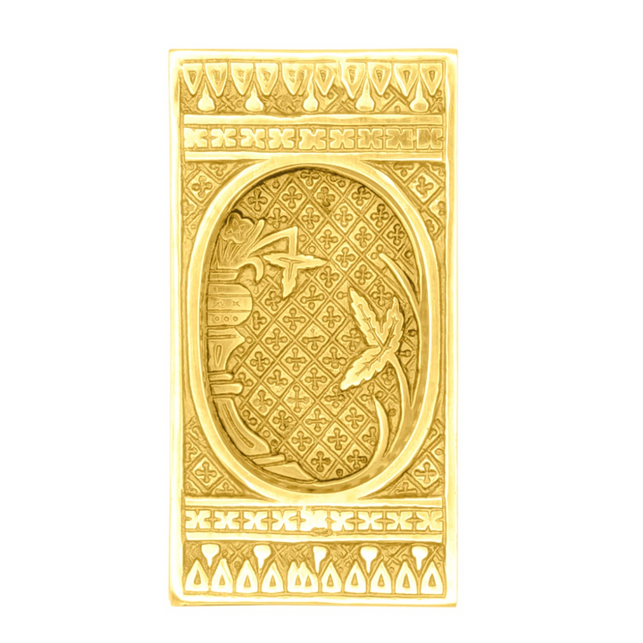 Broken Leaf Pattern Flush Pull (Several Finishes Available)