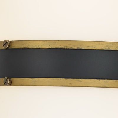 Antique Hardware Brian Patrick Flynn Capsule 2 Light Matte Black + Textured Gold Outdoor Sconce Exterior