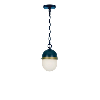 Antique Hardware Brian Patrick Flynn Capsule 3 Light Matte Black + Textured Gold Outdoor Pendant Exterior