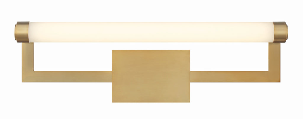 ##Antique Hardware## Clinton Integrated LED Vibrant Gold Bathroom Vanity