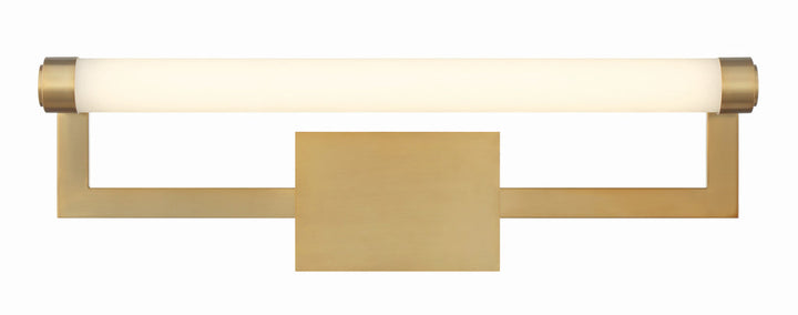 ##Antique Hardware## Clinton Integrated LED Vibrant Gold Bathroom Vanity