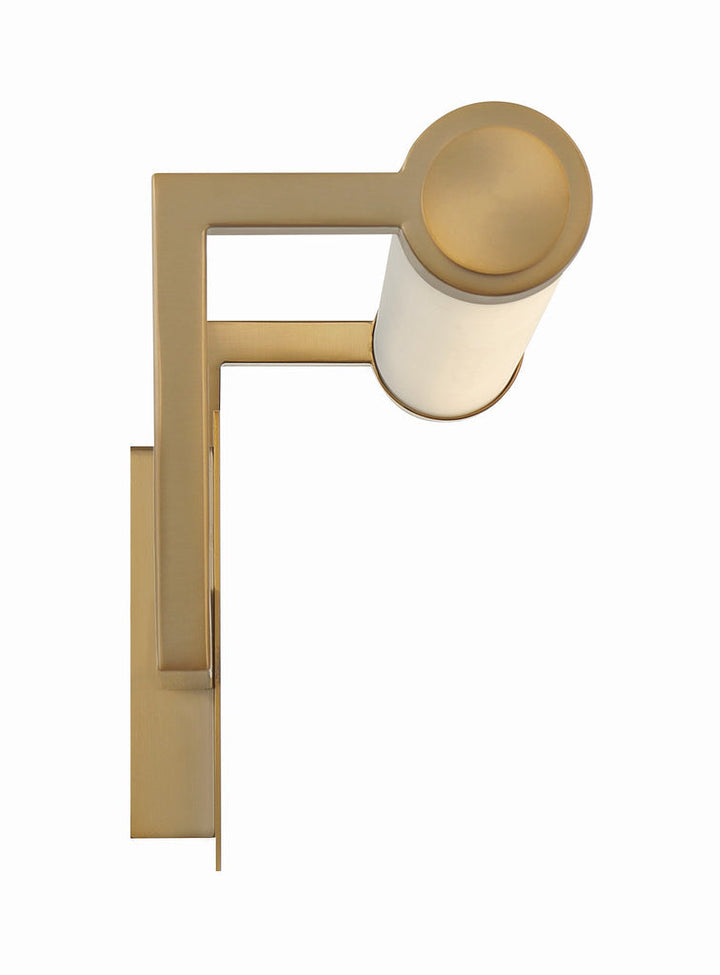 ##Antique Hardware## Clinton Integrated LED Vibrant Gold Bathroom Vanity