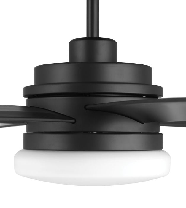 72" Chilz Smart Ceiling Fan, Flat Black, Integrated LED Light Kit, Remote & WiFi Control