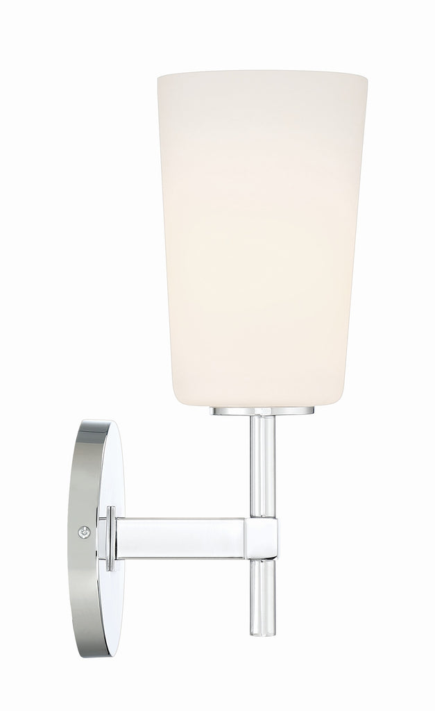 Antique Hardware Colton 1 Light Polished Chrome Bathroom Vanity Bath and Vanity