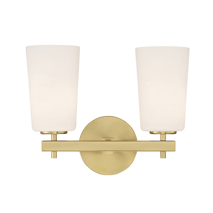 ##Antique Hardware## Colton 2 Light Aged Brass Bathroom Vanity