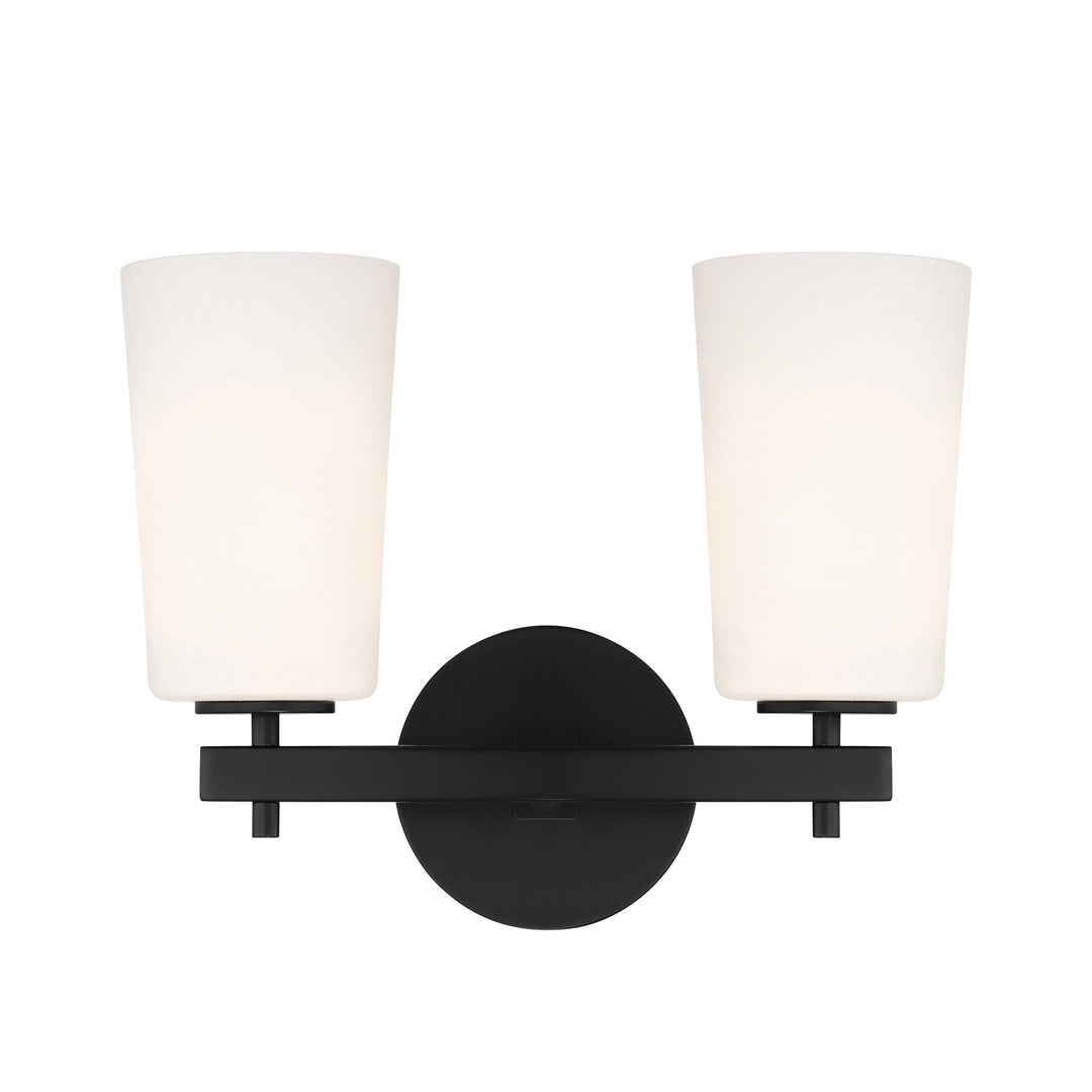 ##Antique Hardware## Colton 2 Light Black Bathroom Vanity