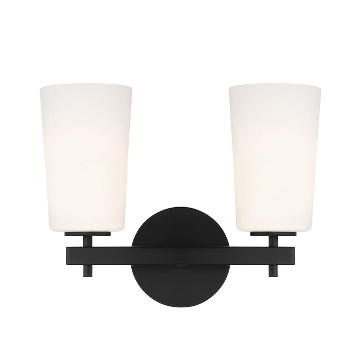 ##Antique Hardware## Colton 2 Light Black Bathroom Vanity