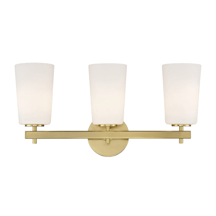 ##Antique Hardware## Colton 3 Light Aged Brass Bathroom Vanity