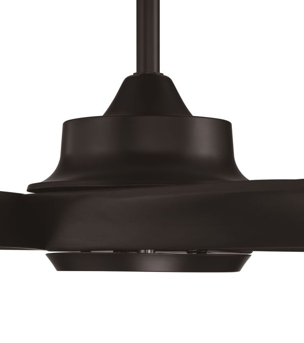 Antique Hardware 52" Captivate Indoor/Outdoor (Damp) in Flat Black w/ Flat Black Blades Ceiling Fan